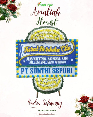 Papan Bunga Duka di Sanggar